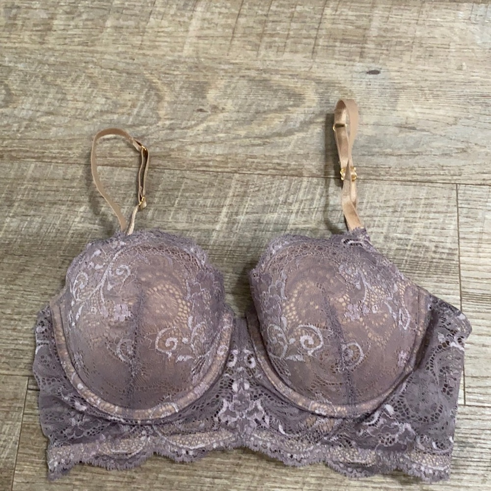 ThirdLove lilac lace balconette bra 34C 1/2